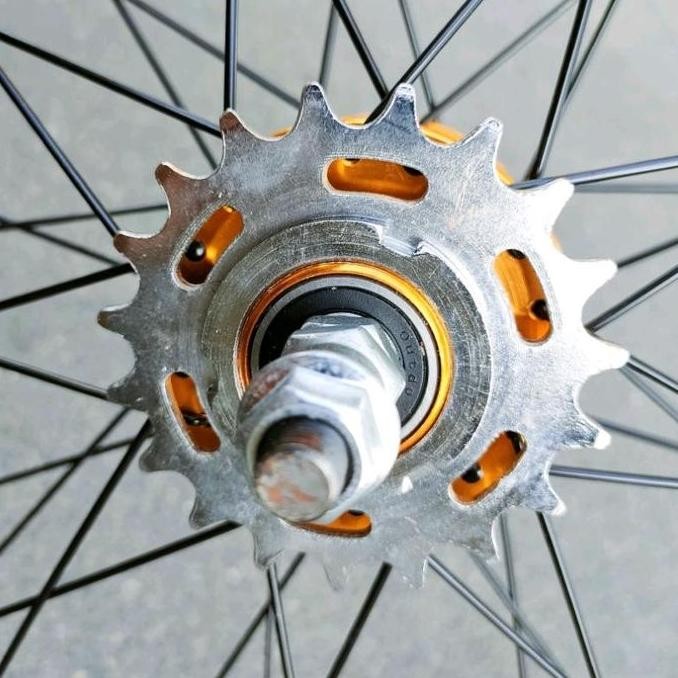 Wheelset United 700C 700 Doltrap Sepeda Fixie Balap Road Bike Roda Jadi Velg Rims Rim Alloy Bearing 