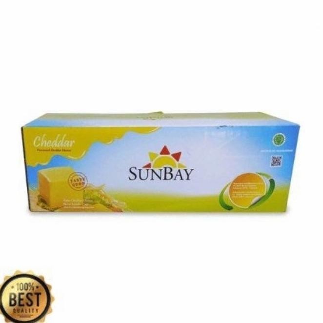 

Baru Keju Cheddar Sunbay 2kg - Blok Keju Gurih Ekonomis