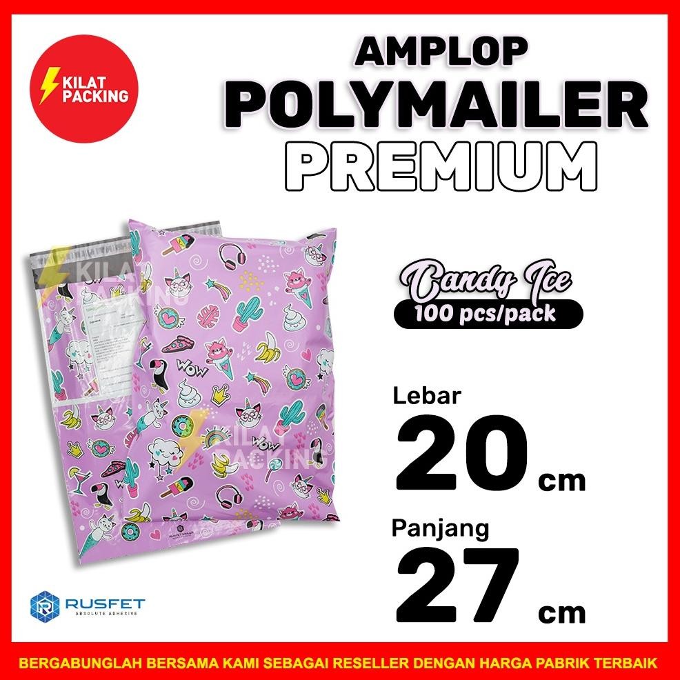 

Baru Polymailer Candy Ice 20x27cm - Amplop Plastik Packing Online Shop Unik