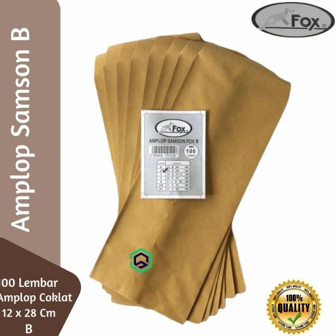

Amplop Coklat Samson B 12 x 28 cm (Super Kabinet) Fox - 100 Lembar RB07