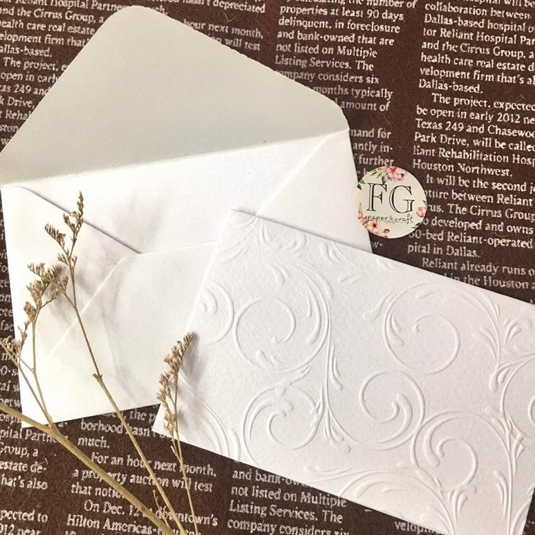 

Amplop Set Kartu Ucapan Embos Fold 5pcs by fgpaper RB07