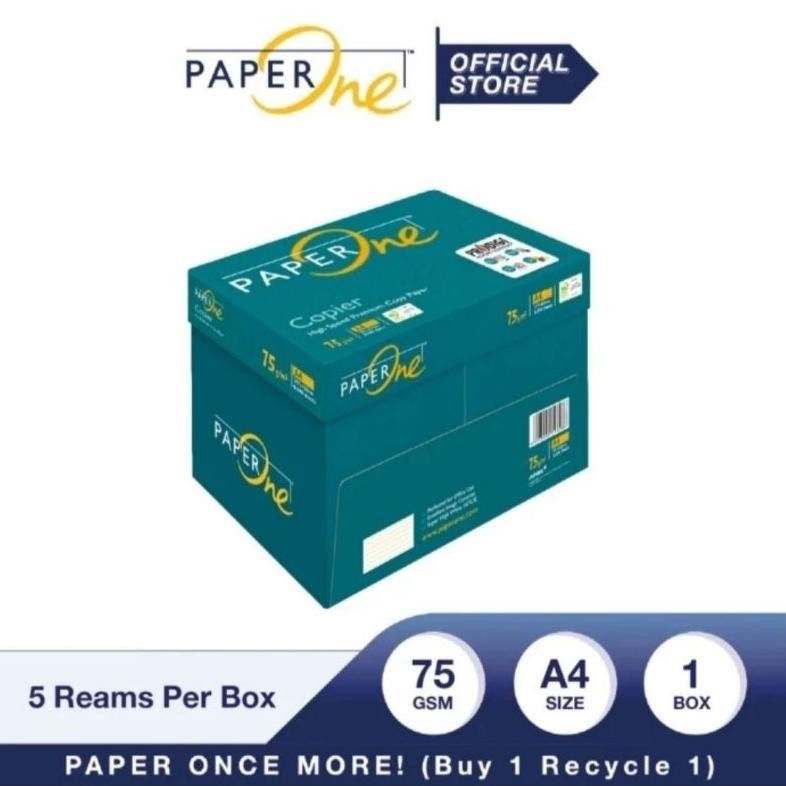 

Sale! Kertas Hvs A4 75Gsm Paper One - 1 Dus - Grosir Kertas Murah