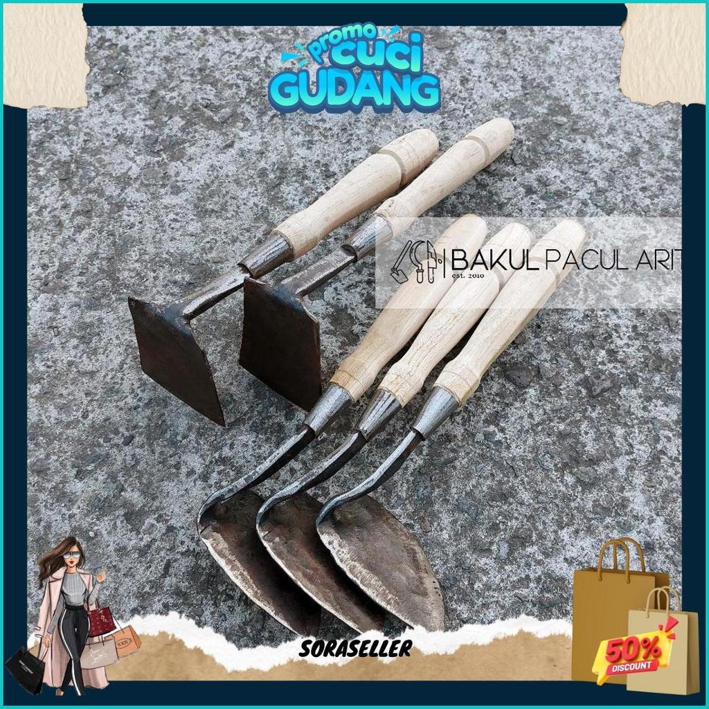 Cangkul Mini Plat Besi Tebal | Koret Wangkil Berkebun Cod