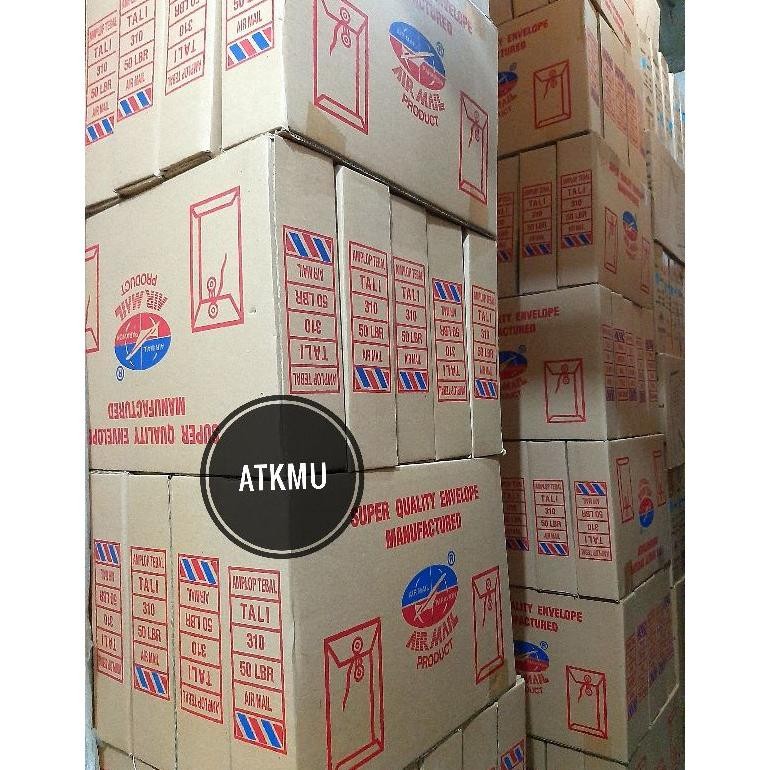 

Baru Amplop Tali Coklat 310 Folio Airmail 1 Dus Isi 50pcs