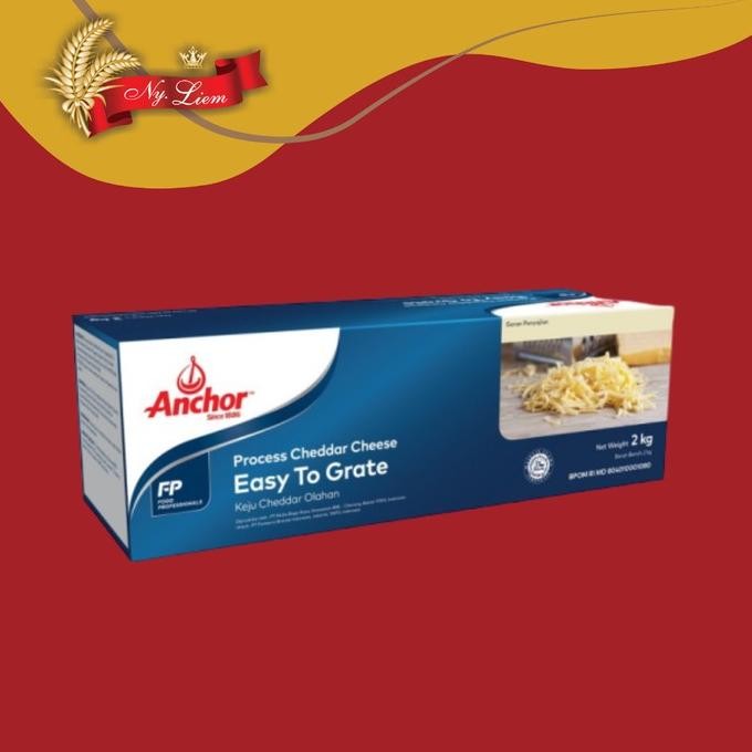

Baru Keju Cheddar Anchor Olahan 2Kg - Keju Tahan Panas Premium