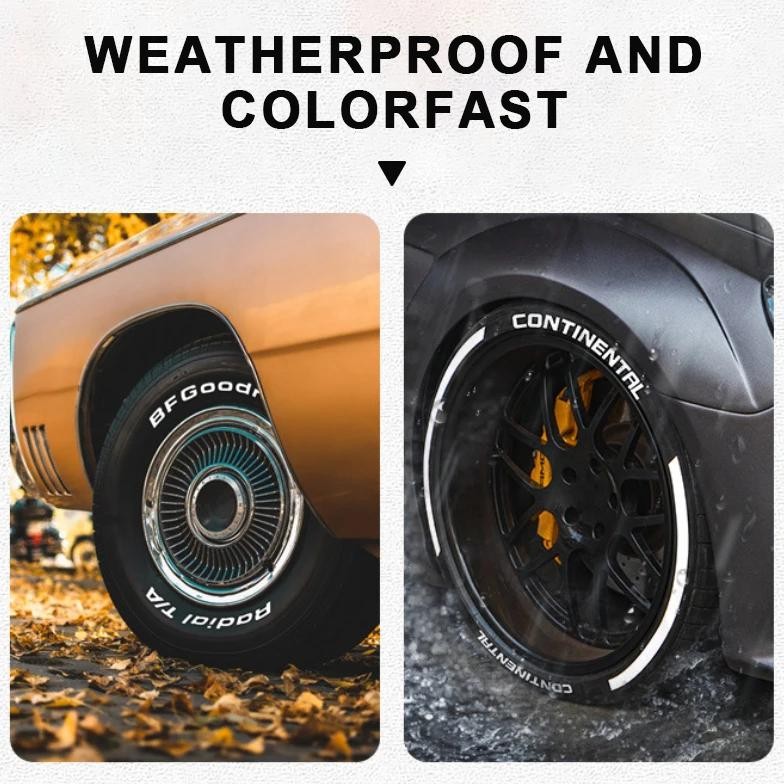 

Seametal Car Tire Graffiti Pen Car Wheel Tire Paint Permanent Oily Marker Pens Waterproof Non-Fading Auto Tyre Letters Repair
