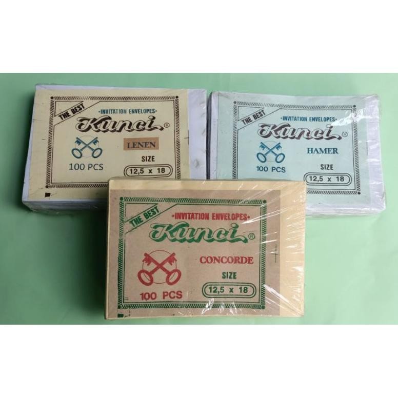 

Baru Amplop Linen 12.5x18 cm - Undangan / Concorde / H*mer / Putih Elegan