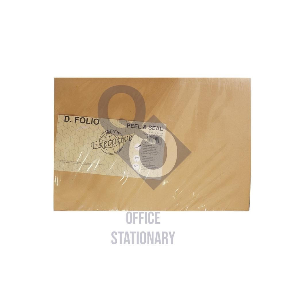 

Baru Amplop Coklat Executive D Folio Lem - Samson D Peel & Seal