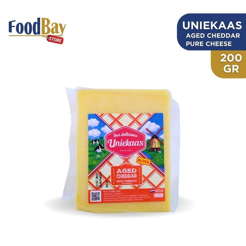 

Baru Keju Uniekaas Aged Cheddar Block 200g - Keju Tua Repack Berkualitas