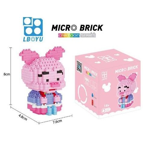 Lego Mini Nano Block Baby Winnie The Pooh Piglet Mainan Balok Lboyu