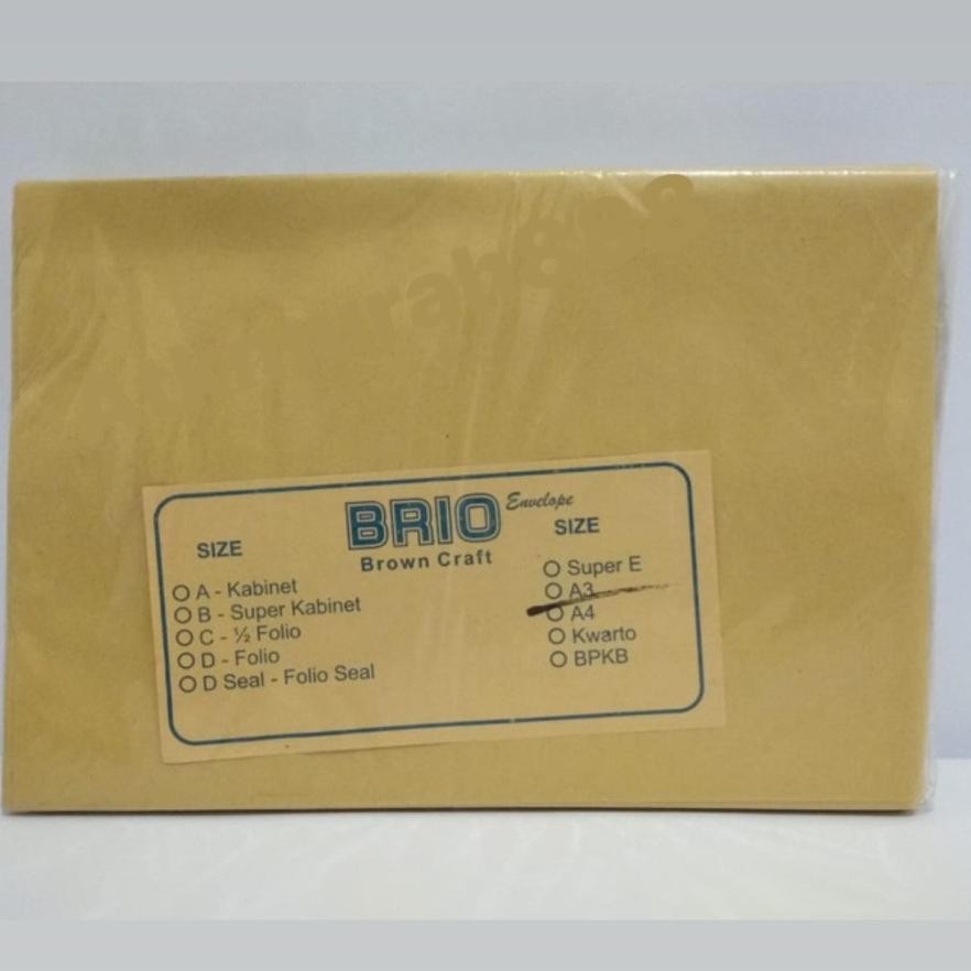 

Baru Amplop Coklat Brio A3 - Tebal dan Ekonomis