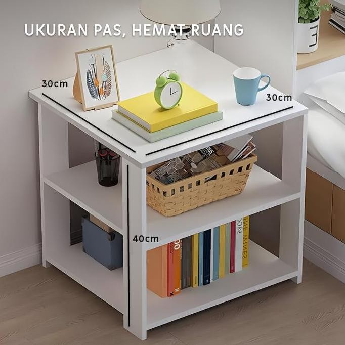 

Terlaris Dgl - Meja Nakas Sisi Persegi 2 Susun Meja Sudut Ruangan Modern Multifungsi