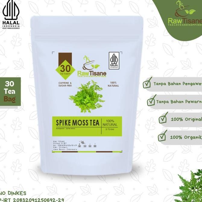 

SALE!!! SPIKE MOSS TEA : Selaginella Doederleinii Leaf Isi 30 Tea Bag