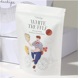 

Baru Sodachips White Truffle Cheese Bites 140g | Snack Sehat Tanpa MSG