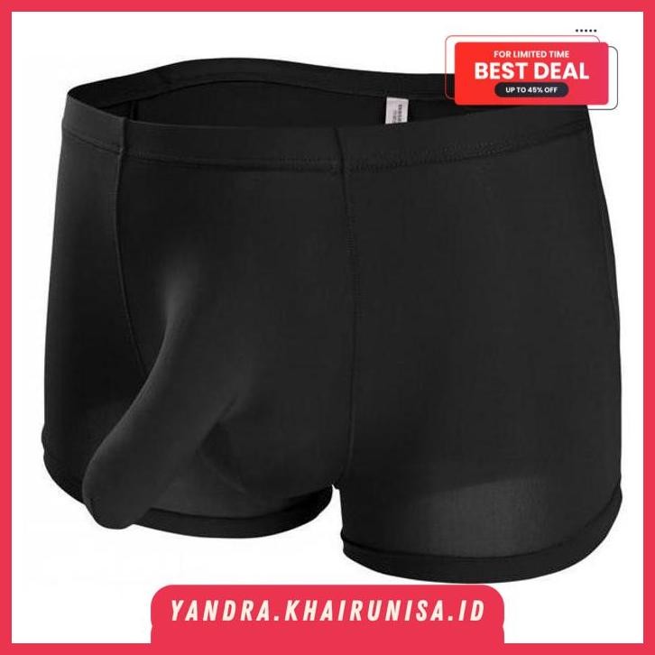 VANSKOOS MEN BOXER BELALAI PRIA CELANA DALAM BELALAI PRIA BLACK VSK BY YANDRA ID PREMIUM 