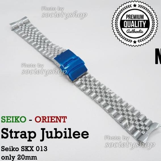 Jubilee STRAP Rantai Jam Tangan Seiko 013 skx13 Watch 20mm tali 20