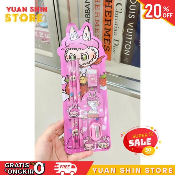 

PUNCAK PROMO RAMADHAN SALE 3.3 PENSIL LABUBU SET ALAT TULIS LABUBU SOUVENIR ANAK / PAKET SOUVENIR ULANG TAHUN PENSIL LABUBU / PENSIL LABUBU SATU SET / PENSIL ANAK / SATU SET ALAT SEKOLAH PRODUK PILIHAN