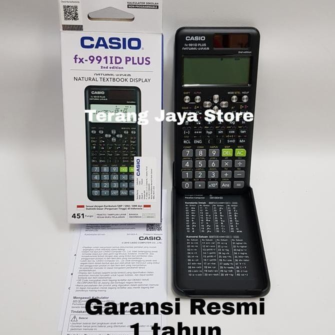 

restock Kalkulator Scientific Casio FX-991 ID Plus 2nd Edition Casio FX991 ID