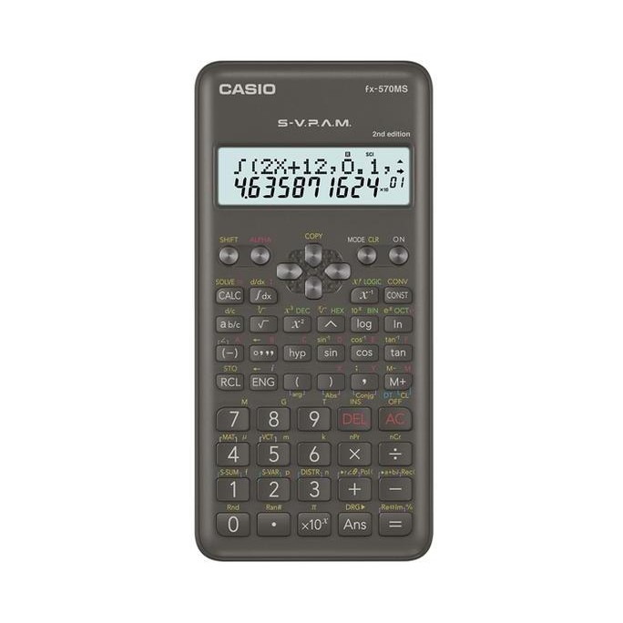 

restock Casio Kalkulator FX-570MS Scientific Calculator Kuliah Sekolah FX 570