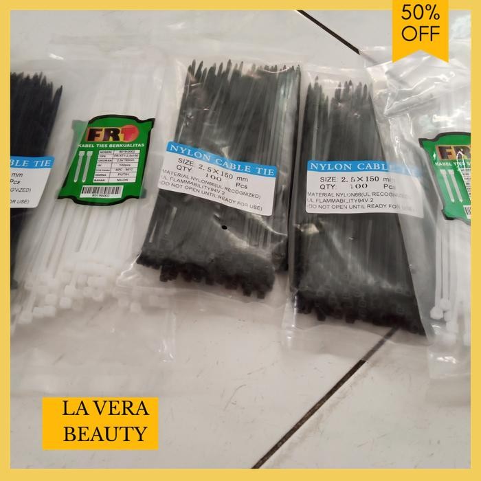 

100 BUAH / 1 KANTONG KABEL TIES TALI JIRET 15 CM LEBAR 2.5 MM BERKUALITAS TINGGI