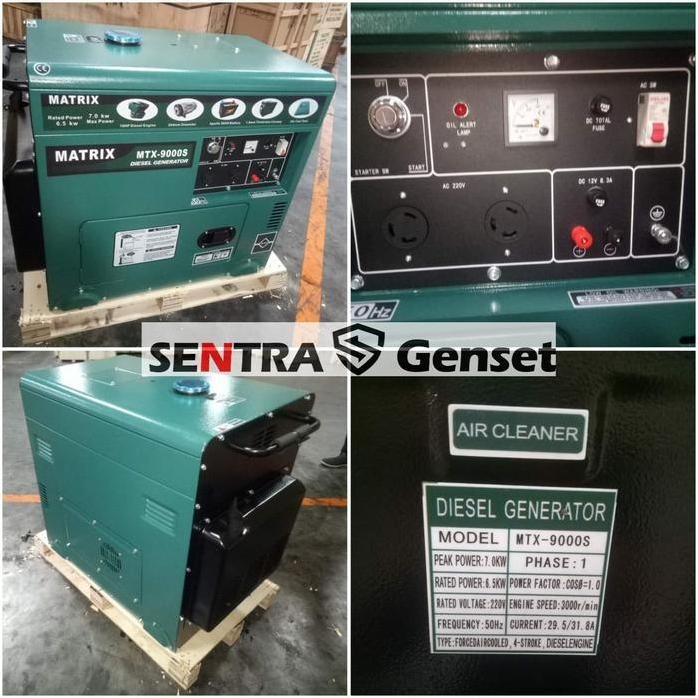 

Terlaris Genset Silent 7000 Watt Matrix Mtx 9000 S