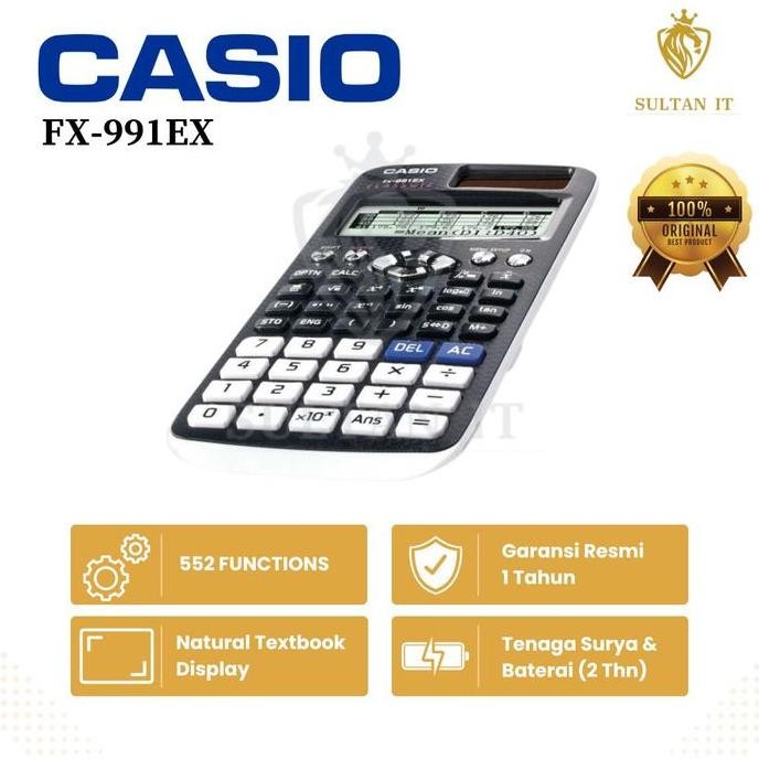 

restock KALKULATOR SCIENTIFIC CASIO FX 991EX - Pink ORIGINAL