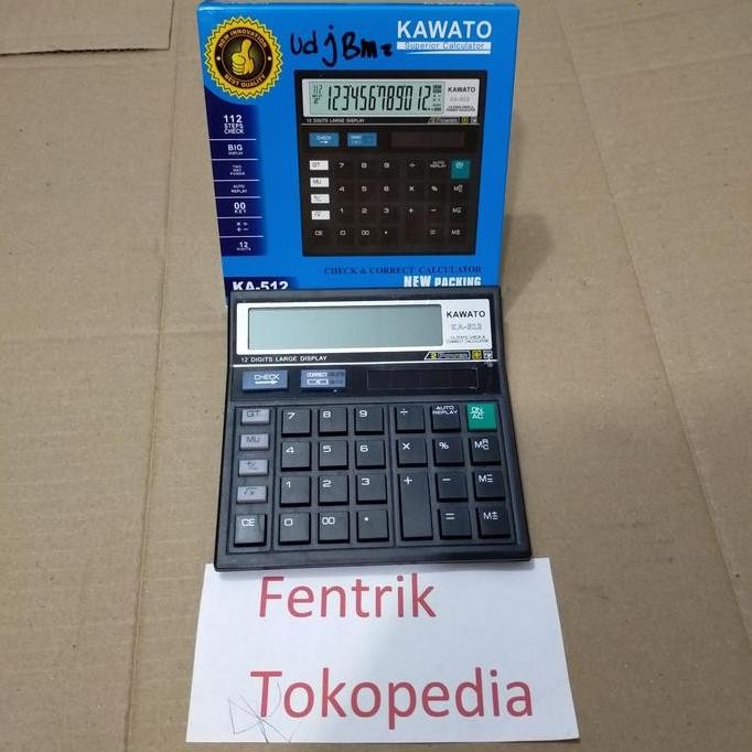 

restock Kalkulator Check Ulang Dagang Jualan 12 digit Mirip Citizen Casio