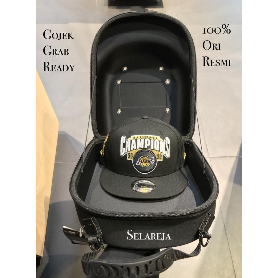 ready Tas Travel Bag New Era Carrier 6 Pack Cap Black 100% Original Resmi
