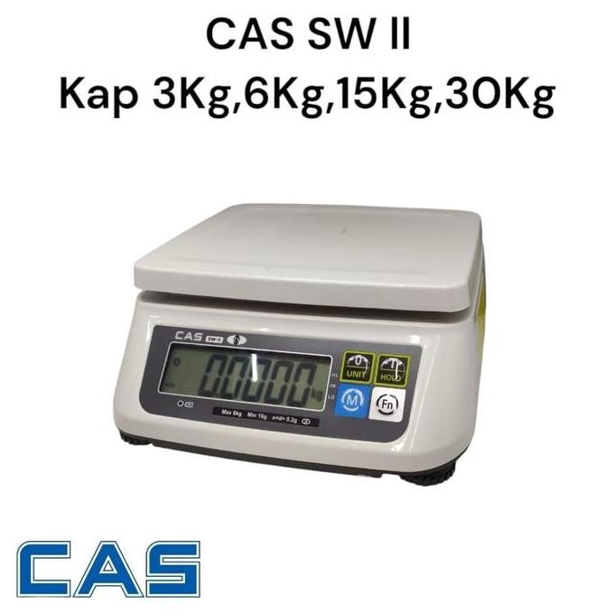 

Terlaris Timbangan Meja Digital Cas Sw 2 Kap 3Kg - 30Kg Lcd, Made In Korea