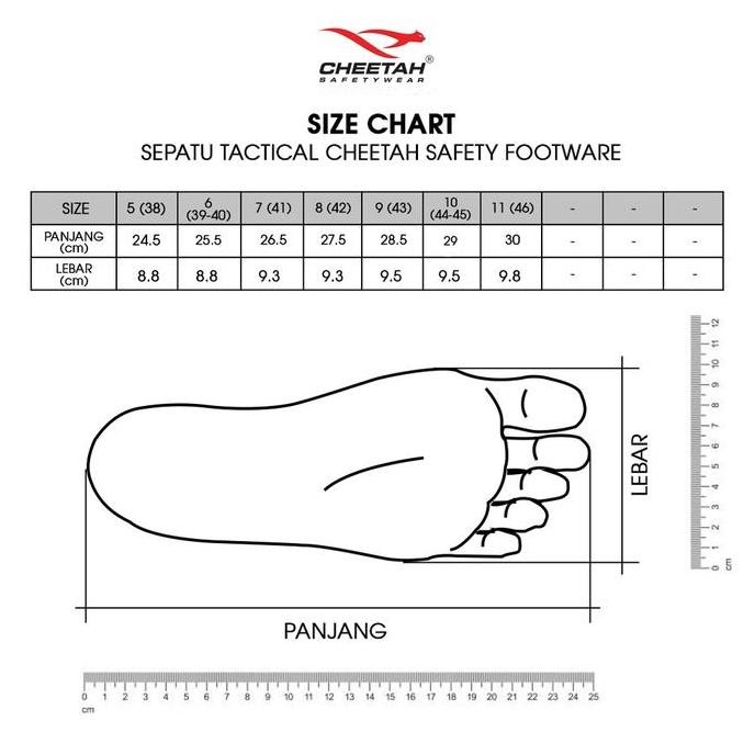 

Terlaris Sepatu Safety Cheetah 7106 Hitam Original