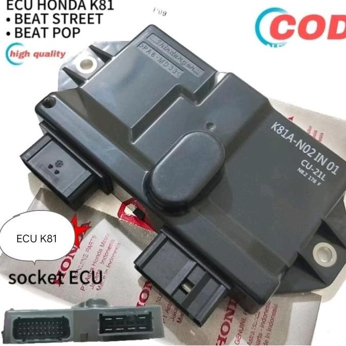 ECU ECM (K81) honda motor beat eco / beat street esp 2017-2019 non iss / beat esp 2016-2020 non iss 