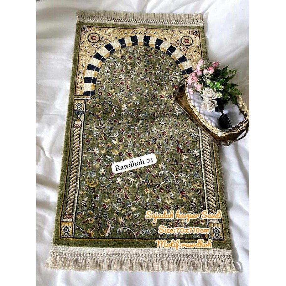 sajadah karpet rawdah tebal 10mm empuk super tebal