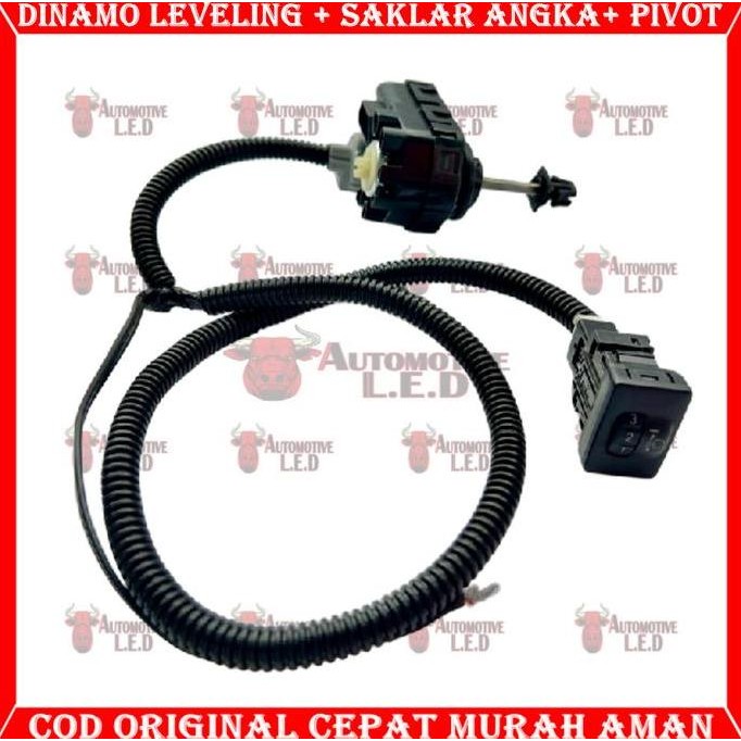 ORIGINAL ELECTRIC LEVELING MOTOR  PLUS SAKLAR ANGKA ANTI MACET FREE PIVOT OEM AUTO LEVELING HEADLAMP