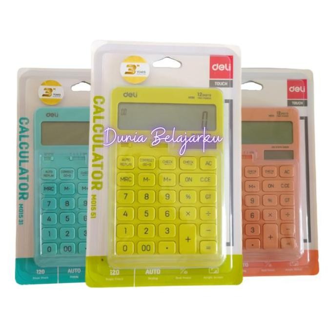 

restock Kalkulator DELI WM015 Calculator 12 Digit Dual Power Check & Correct