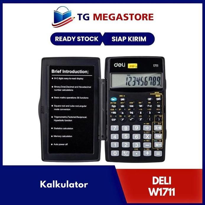 

restock Kalkulator DELI - W1711 Hitam
