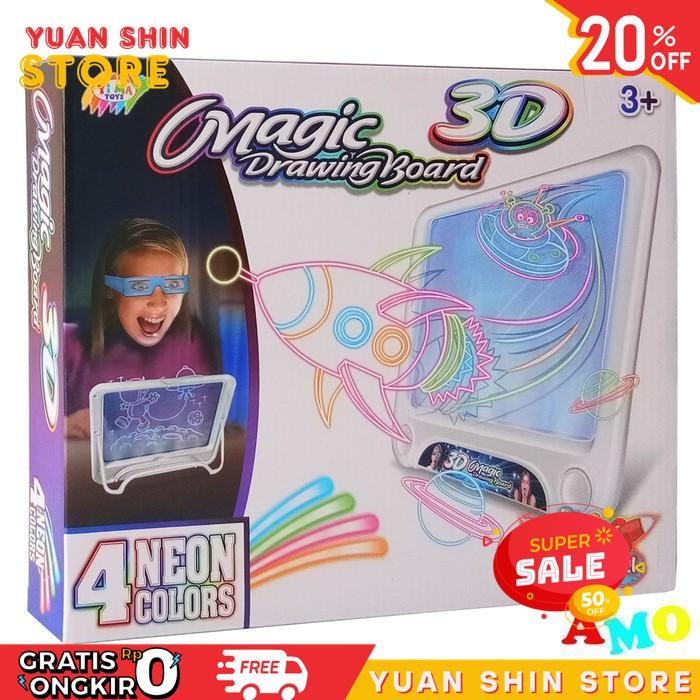 

MAGIC DRAWING BOARD 3D YM159 MAINAN PAPAN TULIS GAMBAR EDUKASI - MAINAN EDUKASI ANAK TERJAMIN BEST