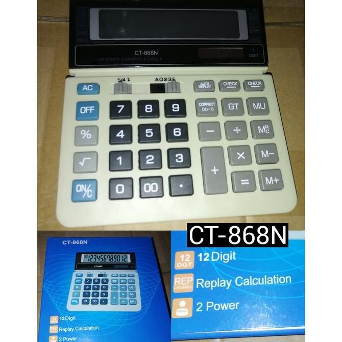 

restock Kalkulator ATN CT-868N 12 Digit