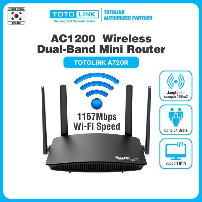 Totolink A720R Ac1200 Wireless Dual Band Router