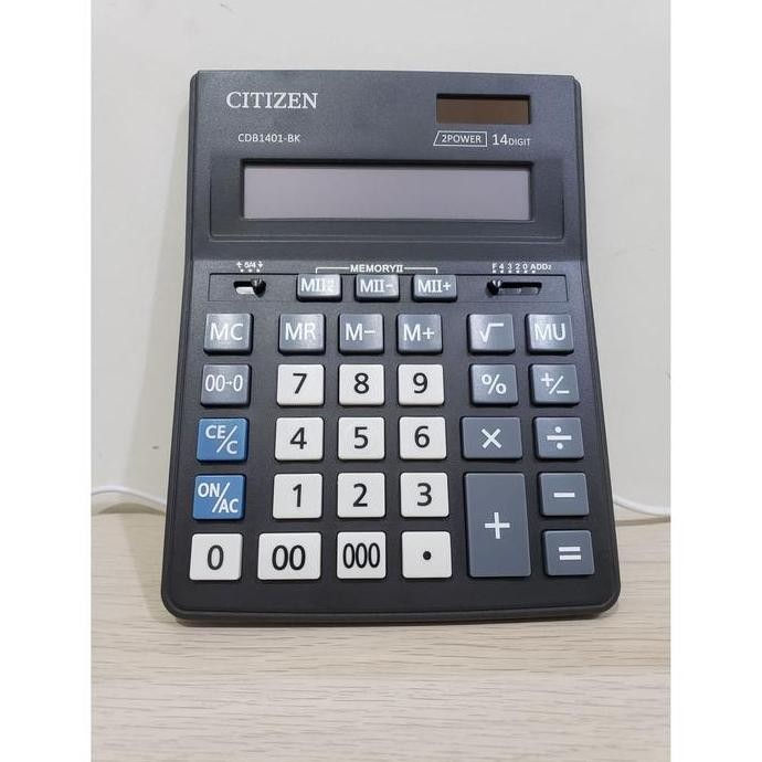 

restock Kalkulator 14 Digit Citizen CDB1401-BK Calculator Citizen