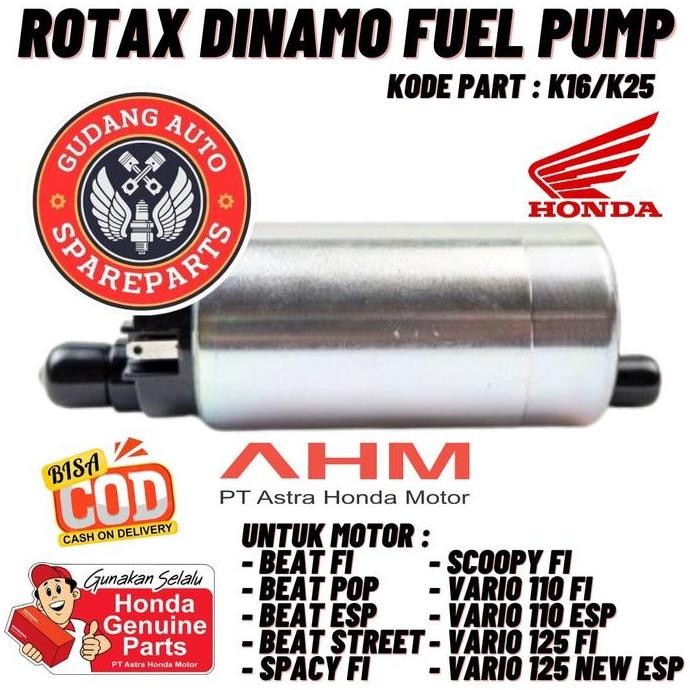 Original AHM Rotak Rotax Dinamo Pompa Fuel Pump Honda Beat Vario FI