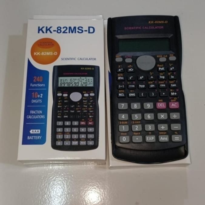 

restock ST Kalkulator Sekolah Scientific / Ilmiah Hitam KK-82 MS-D