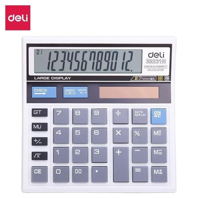 

restock Kalkulator Deli Easy Check & Correct Dual Powered 12 Digits