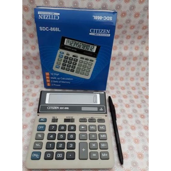 

restock Kalkulator Citizen SDC 868L/Calculator 12 digit Citizen SDC-868L Portable