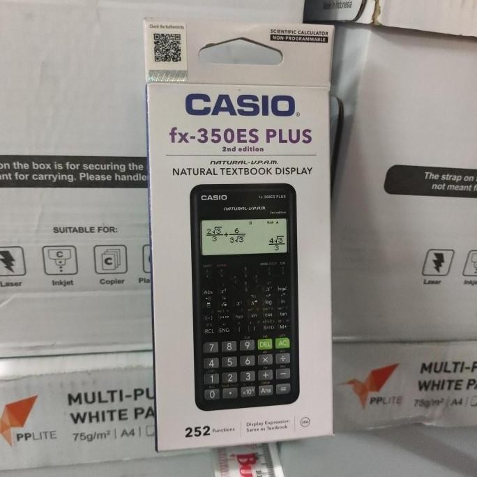 

restock Casio fx-350ES Plus - Kalkulator Ilmiah Lengkap dengan Fitur Akurat dan Garansi Resmi