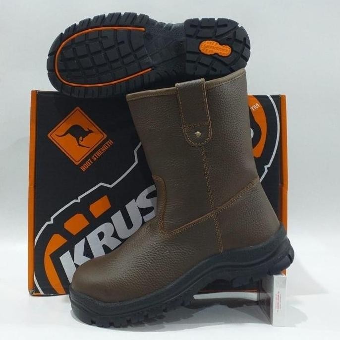 

Terlaris Safety Shoes Krushers Texas Black/Brown Harga Promo