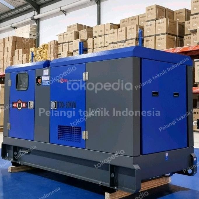 

Terlaris Genset Silent 50 Kva 3 Phase Diesel Tsuzumi 40000 Watt Tdg 50 Blue