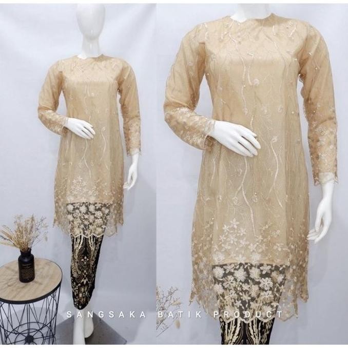 TUNIK KEBAYA MODERN - ATASAN TUNIK TILLE   - KEBAYA BROKAT - KEBAYA KONDANGAN Mewah