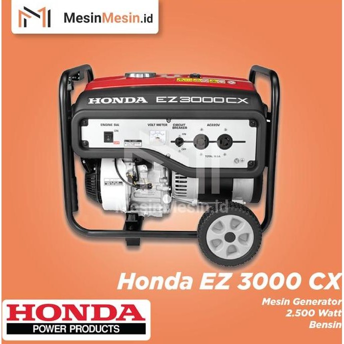 

Terlaris Mesin Genset Honda Ez 3000 Cx 2500 Watt Generator Bensin