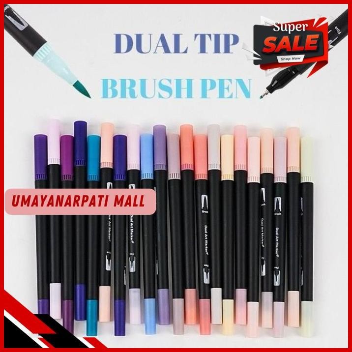 

FU SPIDOL WARNA SET 12/36/60/80/100/120 SPIDOL BRUSH PEN 2 TIPS SPIDOL SET MARKER DRAWING PEN AT01 BEST PRODUCT