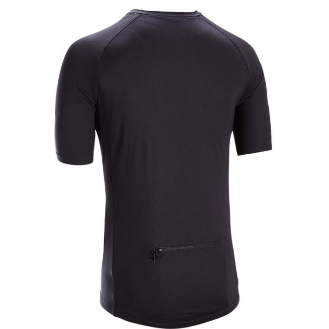 Decathlon Btwin Jersey Sepeda Essential Hitam - 8569821